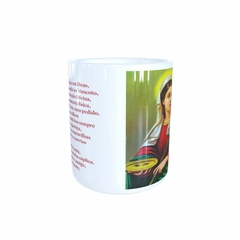 Caneca Santa Luzia Religioso em cerâmica 325ml Orathea na internet