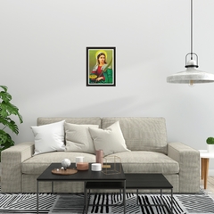 Quadro Religioso Santa Luzia 21x30cm Moldura Preta marca Orathea - Personalize Canecas Azulejos e mais | Orathea Presentes