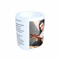 Caneca Santa Rita de Cássia Religioso Modelo 2 em cerâmica 325ml Orathea na internet