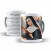 Caneca Santa Rita de Cassia Religioso Modelo 2 em ceramica 325ml Orathea