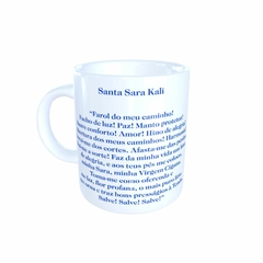 Caneca Santa Sara Religioso Modelo 2 em cerâmica 325ml Orathea - comprar online