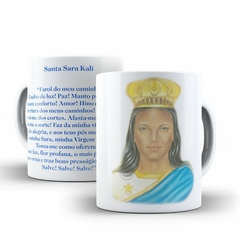 Caneca Santa Sara Religioso Modelo 2 em ceramica 325ml Orathea