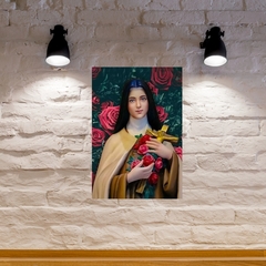 Quadro Santa Terezinha MDF 20x27cm Decorativo – Orathea na internet