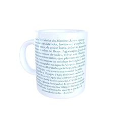 Caneca Santa Terezinha Religioso em cerâmica 325ml Orathea - comprar online