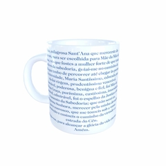 Caneca Sant'Ana Religioso em cerâmica 325ml Orathea - comprar online