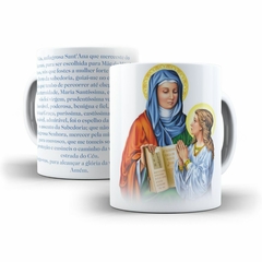 Caneca SantAna Religioso em ceramica 325ml Orathea