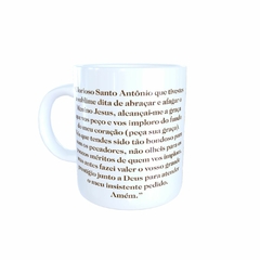 Caneca Santo Antônio Religioso em cerâmica 325ml Orathea - comprar online