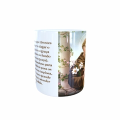 Caneca Santo Antônio Religioso em cerâmica 325ml Orathea na internet