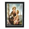 Quadro Religioso Santo Antonio 21x30cm Moldura Preta marca Orathea