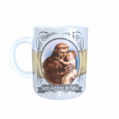 Caneca Santo Antônio de Pádua Religioso em cerâmica 325ml Orathea - comprar online