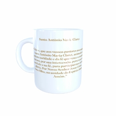 Caneca Santo Antonio Maria Claret Religioso em cerâmica 325ml Orathea - comprar online