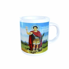 Caneca Santo Expedito Religioso em cerâmica 325ml Orathea - Personalize Canecas Azulejos e mais | Orathea Presentes