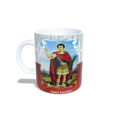 Caneca Santo Expedito Religioso AA2 em cerâmica 325ml Orathea - comprar online