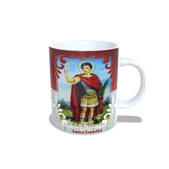 Caneca Santo Expedito Religioso AA2 em cerâmica 325ml Orathea - Personalize Canecas Azulejos e mais | Orathea Presentes