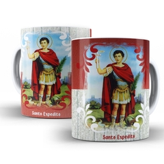 Caneca Santo Expedito Religioso AA2 em ceramica 325ml Orathea