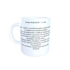 Caneca Santo Inácio de Loyola Religioso em cerâmica 325ml Orathea - comprar online