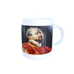 Caneca Santo Inácio de Loyola Religioso em cerâmica 325ml Orathea - Personalize Canecas Azulejos e mais | Orathea Presentes