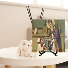 Quadro Azulejo São Brás Religioso com suporte Orathea na internet