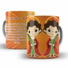 Caneca Cosme e Damiao Religioso AA2 em ceramica 325ml Orathea