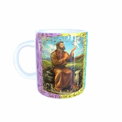 Caneca São Francisco de Assis Religioso AA4 em cerâmica 325ml Orathea na internet