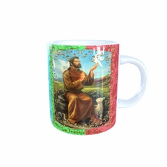 Caneca São Francisco de Assis Religioso AA4 em cerâmica 325ml Orathea - loja online