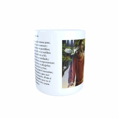 Caneca São Francisco de Assis Religioso AA5 em cerâmica 325ml Orathea na internet