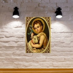 Quadro São João Batista em MDF 20x27cm Decorativo – Orathea - comprar online