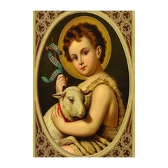 Quadro Sao Joao Batista em MDF 20x27cm Decorativo – Orathea