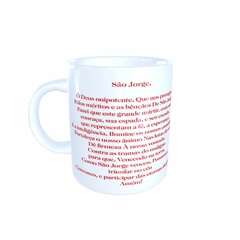 Caneca São Jorge Religioso em cerâmica 325ml Orathea - comprar online