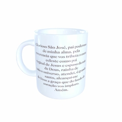 Caneca São José Religioso em cerâmica 325ml Orathea - comprar online