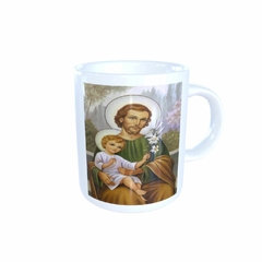 Caneca São José Religioso em cerâmica 325ml Orathea - Personalize Canecas Azulejos e mais | Orathea Presentes