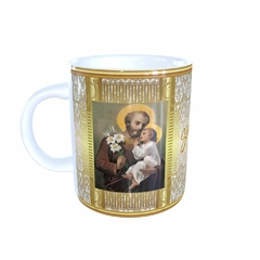 Caneca São José Religioso AA em cerâmica 325ml Orathea - comprar online