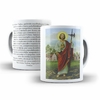 Caneca Sao Judas Tadeu Religioso em ceramica 325ml Orathea