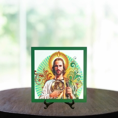 Quadro Azulejo São Judas Tadeu Religioso com suporte Orathea - comprar online