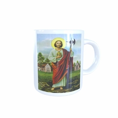 Caneca São Judas Tadeu Religioso em cerâmica 325ml Orathea - Personalize Canecas Azulejos e mais | Orathea Presentes