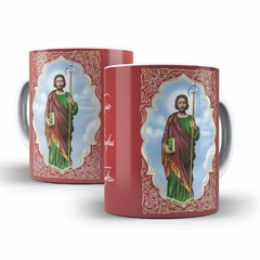 Caneca Sao Judas Tadeu AA2 Religioso em ceramica 325ml Orathea