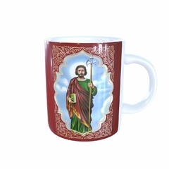 Caneca São Judas Tadeu AA2 Religioso em cerâmica 325ml Orathea na internet