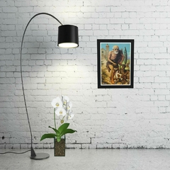 Quadro Religioso São Lázaro 21x30cm Moldura Preta marca Orathea - Personalize Canecas Azulejos e mais | Orathea Presentes