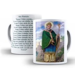 Caneca Sao Patricio Religioso em ceramica 325ml Orathea