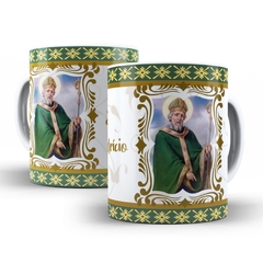 Caneca Sao Patricio Religioso Modelo 2 em ceramica 325ml Orathea