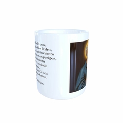 Caneca São Pedro Religioso em cerâmica 325ml Orathea na internet