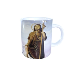 Caneca São Roque Religioso em cerâmica 325ml Orathea - Personalize Canecas Azulejos e mais | Orathea Presentes