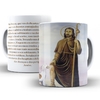 Caneca Sao Roque Religioso em ceramica 325ml Orathea