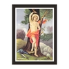 Quadro Religioso Sao Sebastiao 21x30cm Moldura Preta marca Orathea