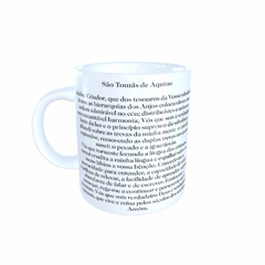 Caneca São Tomás de Aquino Religioso AA2 em cerâmica 325ml Orathea - comprar online