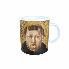 Caneca São Tomás de Aquino Religioso AA2 em cerâmica 325ml Orathea - Personalize Canecas Azulejos e mais | Orathea Presentes