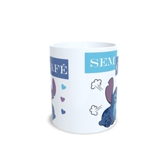 Caneca Stitch com café sem café 325m em cerâmica da Orathea na internet