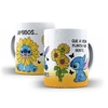 Caneca Stitch Amigo sao Flores 325ml em ceramica da Orathea