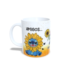 Caneca Stitch Amigo são Flores 325ml em cerâmica da Orathea - comprar online