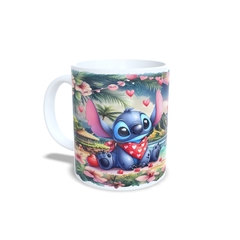 Caneca Stitch A Vida é para se Viver em cerâmica 325ml Orathea - comprar online